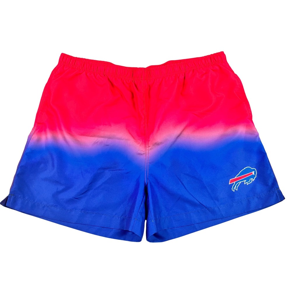 Buffalo Bills NFL Team Apparel Ombre Swim‎ Trunks Shorts Mens 2XL XXL Red Blue